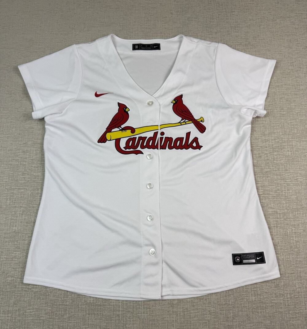 Nike St Louis Cardinals Women’s XL MLB White Baseball Jersey Button Front